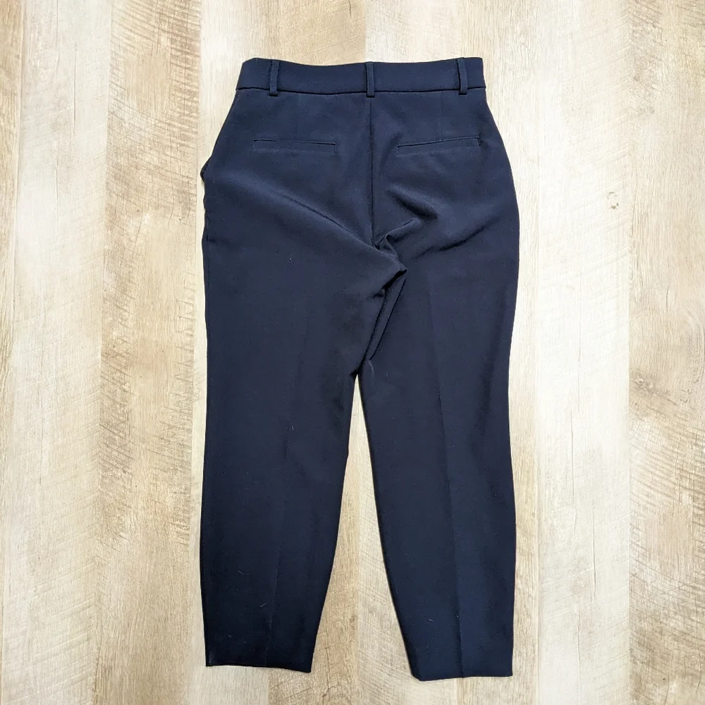 Express Navy Blue Crop High Rise Dress Pants - Picture 5 of 12